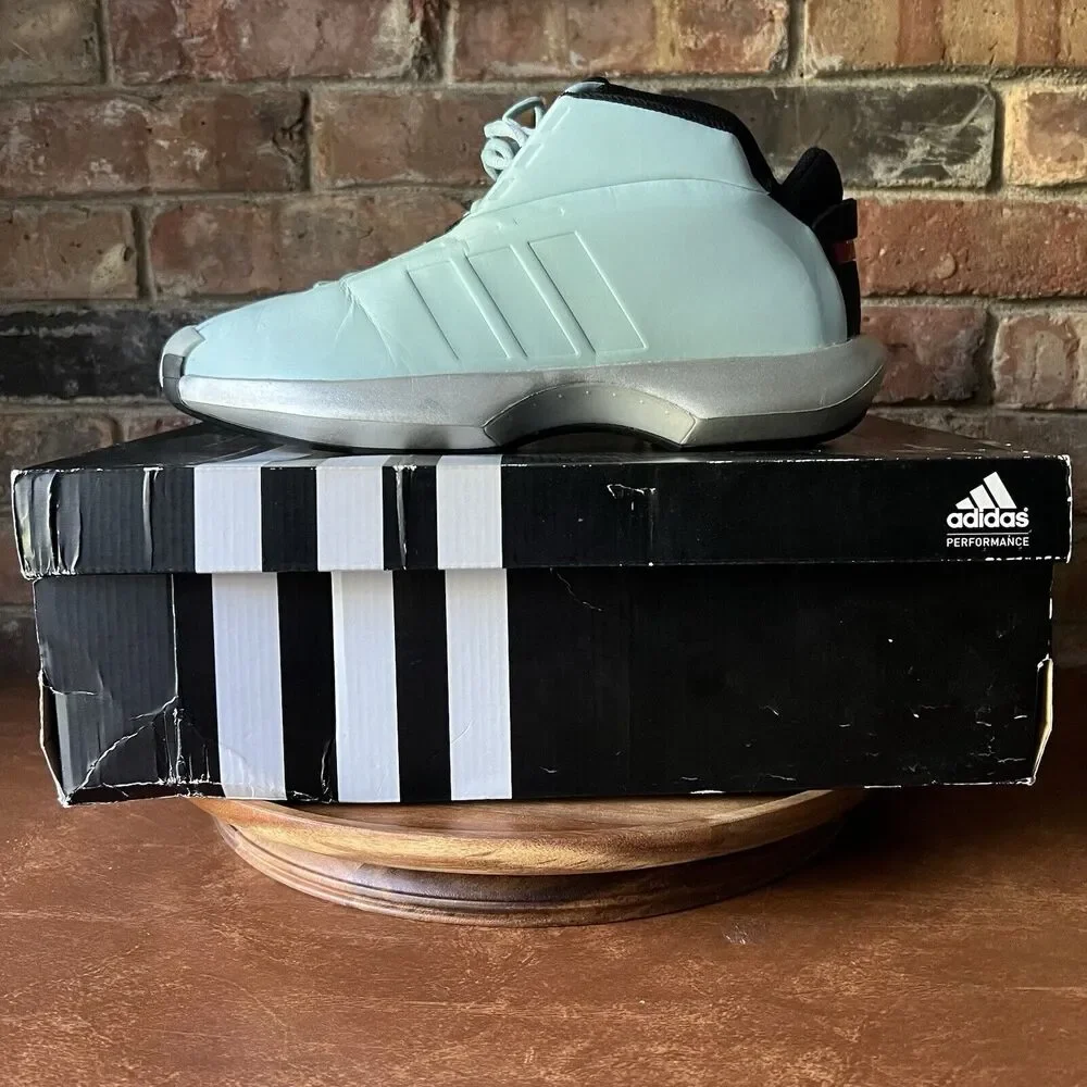 Adidas Crazy 1 Playoffs Kobe Bryant PE Black G99417 Men's 11 Ice Blue 2013